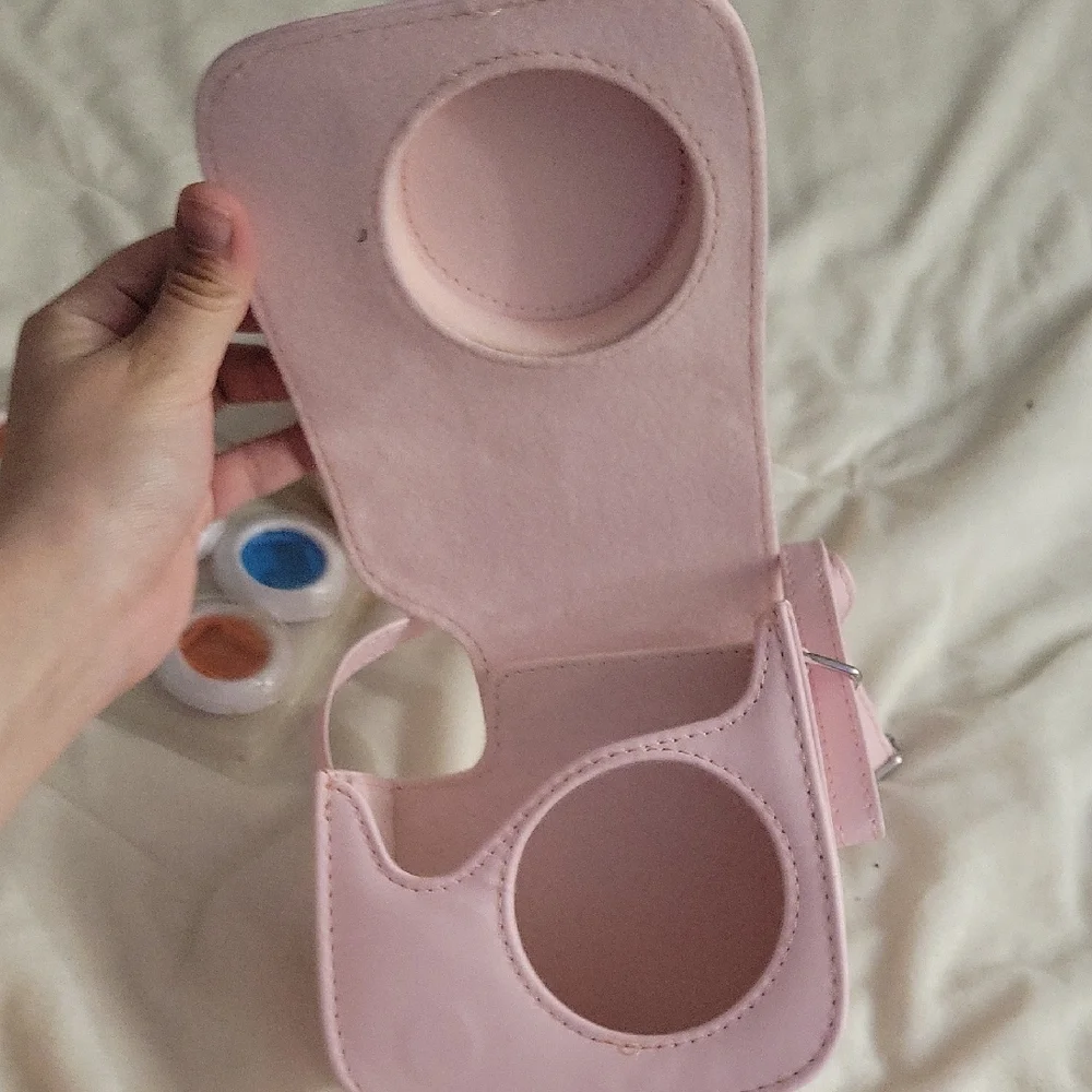 Instax Pink Instant Camera with Case